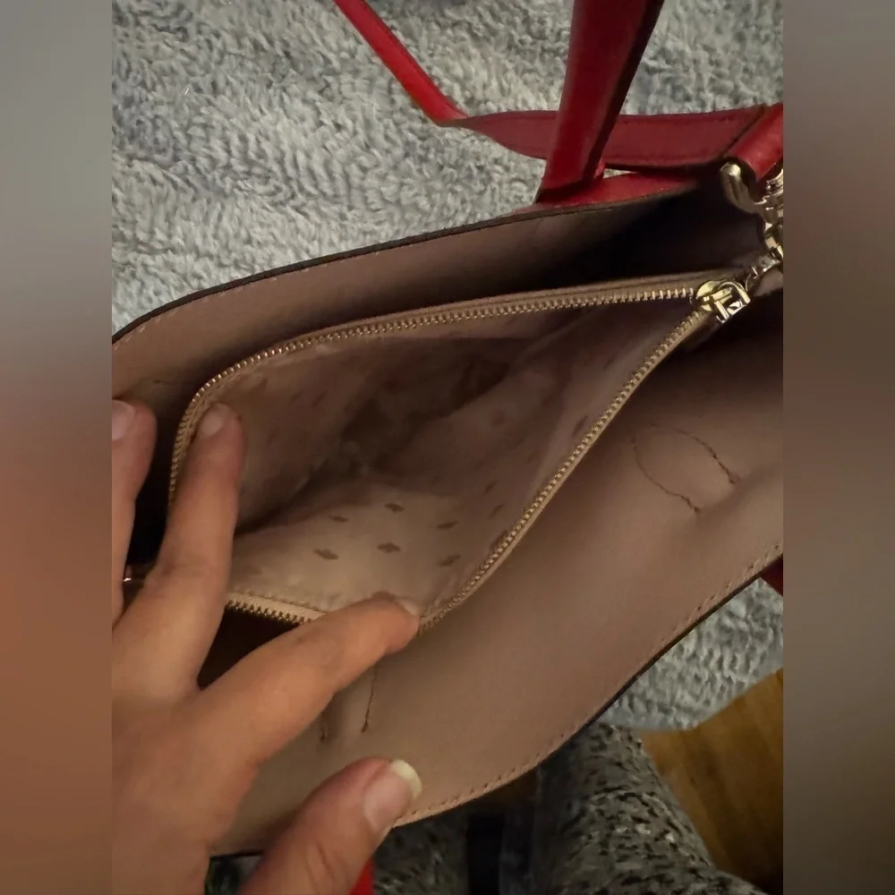 KATE SPADE Cherry Red Eva Medium Satchel